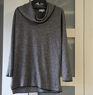 Calvin Klein Gray Cowl Neck Sweater - Relaxed Women's Sweater